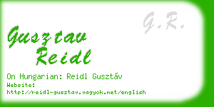 gusztav reidl business card